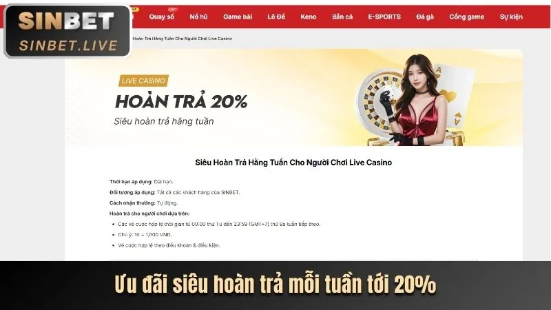 Hoàn trả thể thao hàng tuần tại 99vin đăng nhập